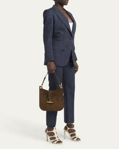 Tom Ford Tara Small Hobo Crossbody in Suede | Thumbnail 5 Tom Ford Tara Small Hobo Crossbody in Suede | Thumbnail 5