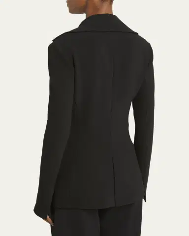 Proenza Schouler Marine Double Breasted Bi-Stretch Suiting Jacket | Thumbnail 3 Proenza Schouler Marine Double Breasted Bi-Stretch Suiting Jacket | Thumbnail 3