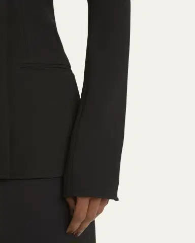 Proenza Schouler Marine Double Breasted Bi-Stretch Suiting Jacket | Thumbnail 5 Proenza Schouler Marine Double Breasted Bi-Stretch Suiting Jacket | Thumbnail 5