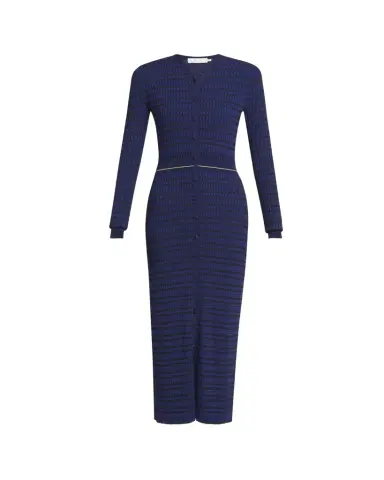 Proenza Schouler White Label Ivanna Long-Sleeve Micro Check Dress | Thumbnail 1 Proenza Schouler White Label Ivanna Long-Sleeve Micro Check Dress | Thumbnail 1