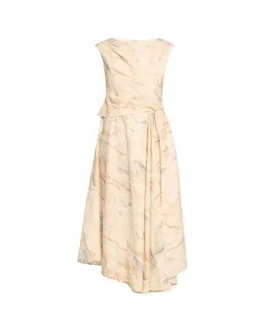Lafayette 148 New York Draped-Front Asymmetric Dress | Thumbnail 1