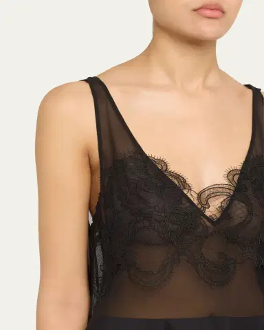 3.1 Phillip Lim Lace Peplum Sheer Silk Tank Top | Thumbnail 5
