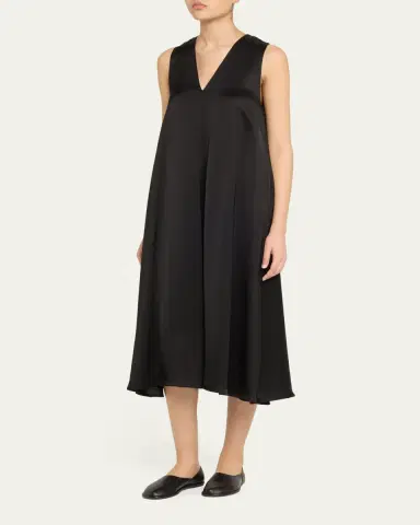 OFFICINE GÉNÉRALE Ila Fluid Satin Slip Dress | Thumbnail 4