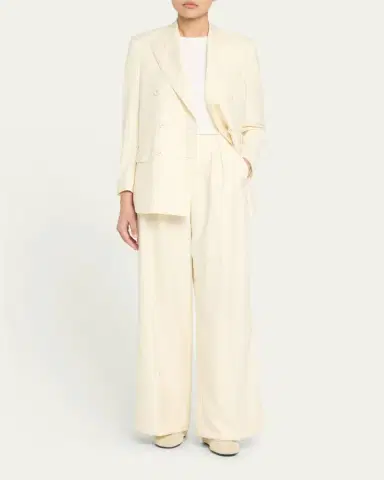 OFFICINE GÉNÉRALE Elia Pleated Wool Pants | Thumbnail 2