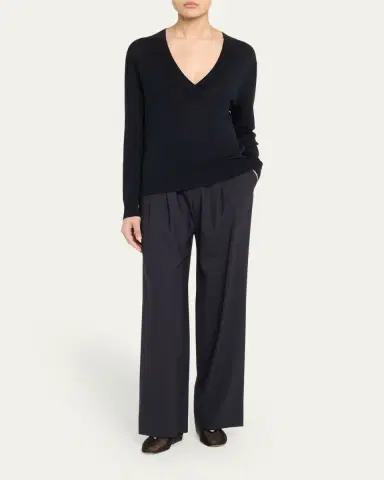 TWP Perfect Deep V Wool Sweater | Thumbnail 2 TWP Perfect Deep V Wool Sweater | Thumbnail 2