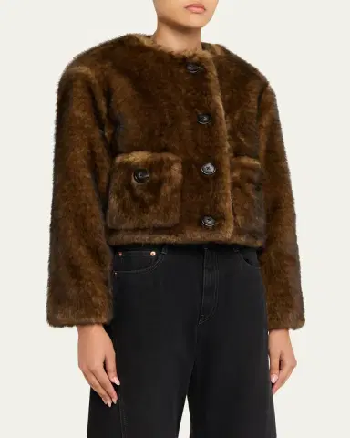 Marc Jacobs Teddy Cropped Jacket | Thumbnail 4 Marc Jacobs Teddy Cropped Jacket | Thumbnail 4