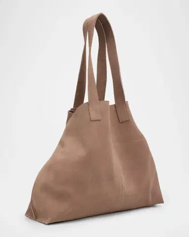Akris Ai Large Slouchy Suede Tote Bag | Thumbnail 7