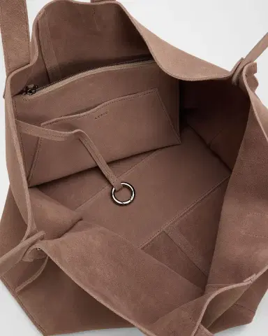 Akris Ai Large Slouchy Suede Tote Bag | Thumbnail 8