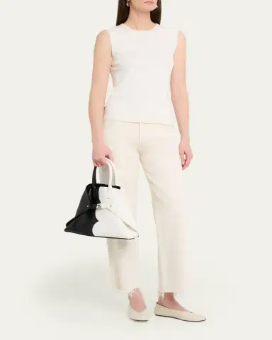 Akris AI Small Scalloped Colorblock Top-Handle Bag | Thumbnail 5