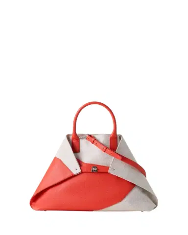 Akris AI Medium Leather & Canvas Top-Handle Bag | Thumbnail 1
