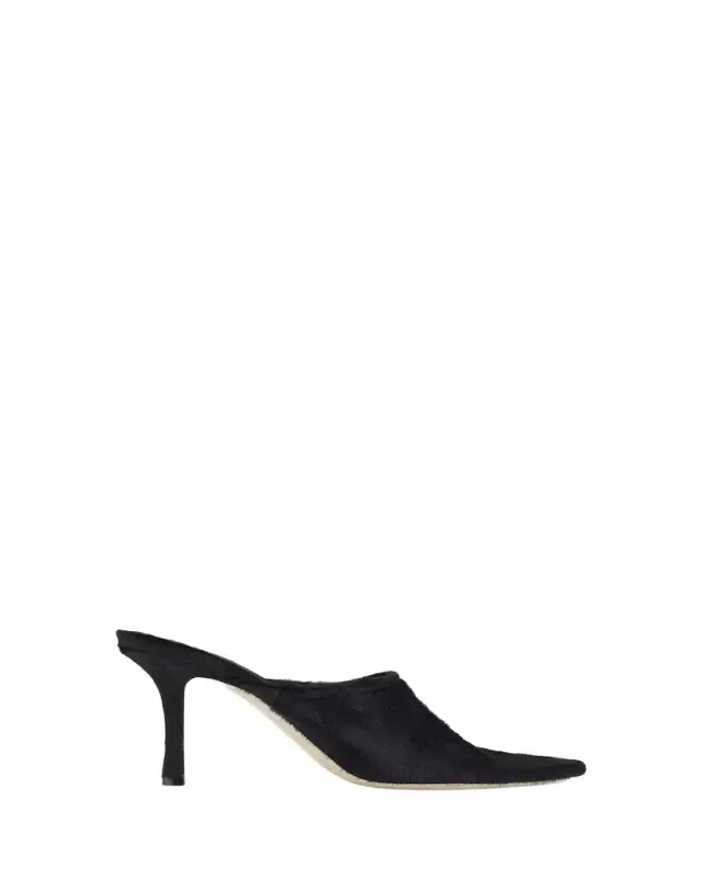 Christen 75mm Elipse Calf Hair Mules