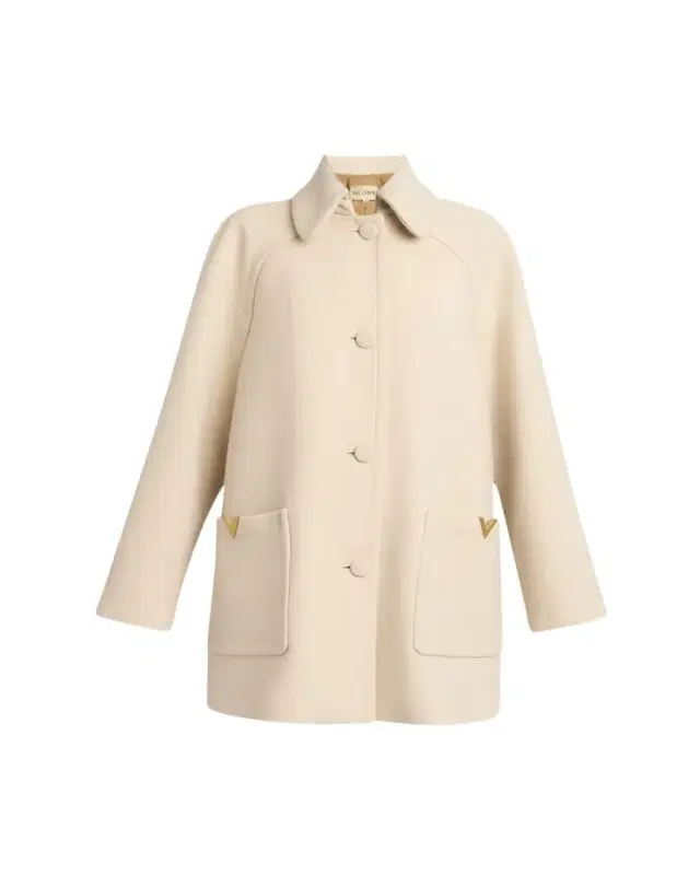 Cappotto Wool V Gold-Trim Jacket Cappotto Wool V Gold-Trim Jacket