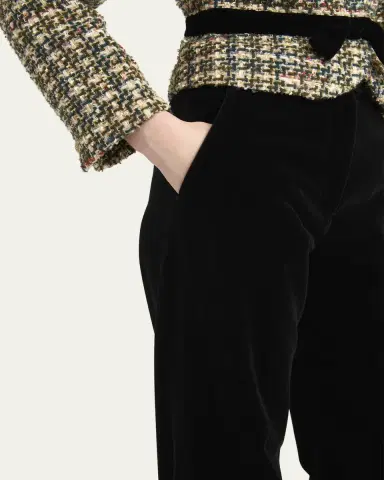 Valentino Garavani Velvet Wide-Leg Pants | Thumbnail 5
