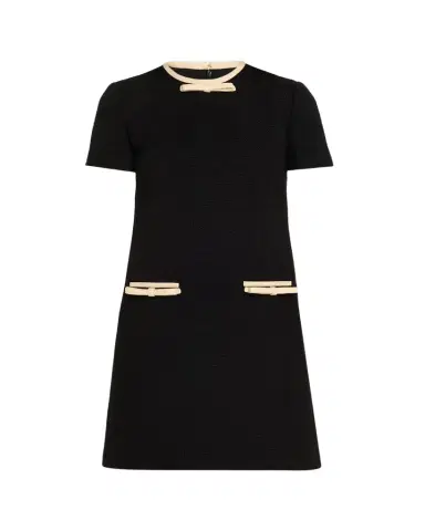 Valentino Garavani Bow Wool-Blend Tweed Mini Dress | Thumbnail 1