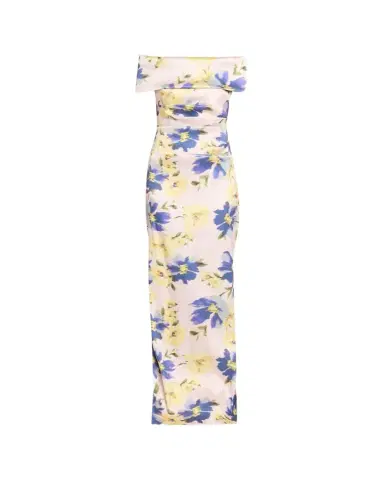 Rickie Freeman for Teri Jon Floral-Print Mikado Column Gown | Thumbnail 1 Rickie Freeman for Teri Jon Floral-Print Mikado Column Gown | Thumbnail 1