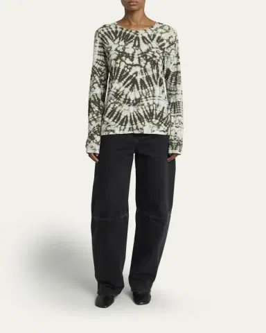 Proenza Schouler Mia Long-Sleeve Tie Dye Top | Thumbnail 2 Proenza Schouler Mia Long-Sleeve Tie Dye Top | Thumbnail 2
