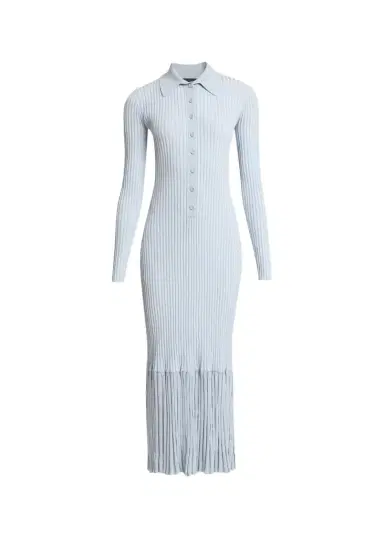 Proenza Schouler Luiza Rib-Knit Long-Sleeve Dress | Thumbnail 1
