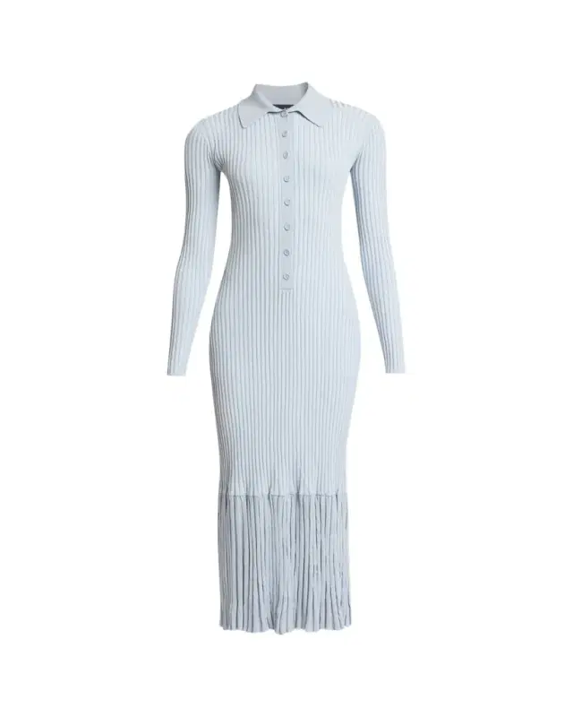 Luiza Rib-Knit Long-Sleeve Dress Luiza Rib-Knit Long-Sleeve Dress