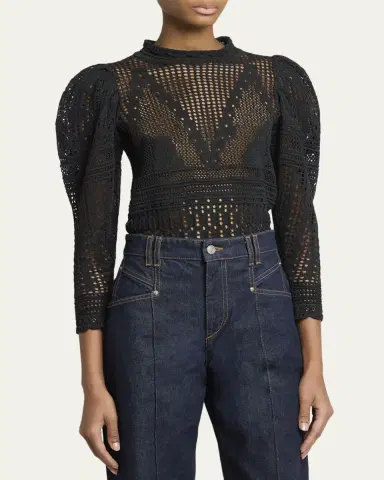 Isabel Marant Dahara Open-Knit Top | Thumbnail 4 Isabel Marant Dahara Open-Knit Top | Thumbnail 4