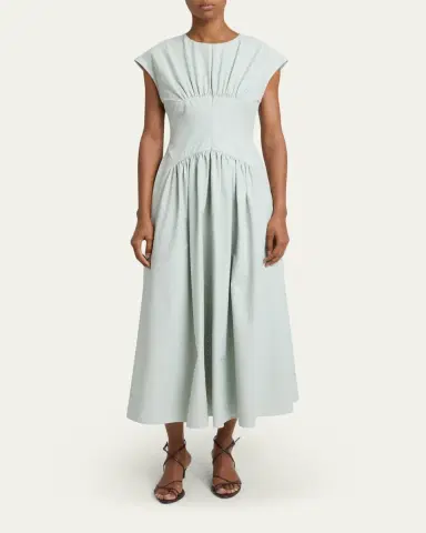 Proenza Schouler White Label Nyssa A-Line Technical Cotton Dress | Thumbnail 2 Proenza Schouler White Label Nyssa A-Line Technical Cotton Dress | Thumbnail 2
