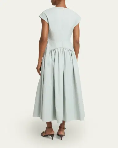 Proenza Schouler White Label Nyssa A-Line Technical Cotton Dress | Thumbnail 3 Proenza Schouler White Label Nyssa A-Line Technical Cotton Dress | Thumbnail 3