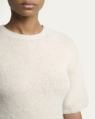 Proenza Schouler White Label Dana Cinched Short-Sleeve Sweater | Thumbnail 5 Proenza Schouler White Label Dana Cinched Short-Sleeve Sweater | Thumbnail 5