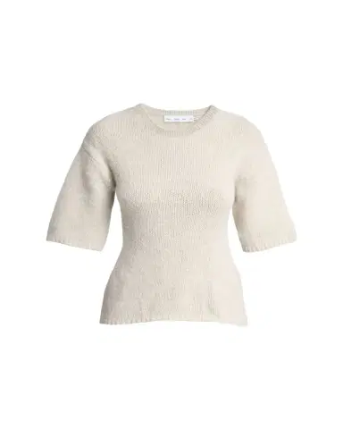 Proenza Schouler White Label Dana Cinched Short-Sleeve Sweater | Thumbnail 1 Proenza Schouler White Label Dana Cinched Short-Sleeve Sweater | Thumbnail 1