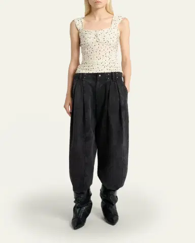 Isabel Marant Gemina Ruched Sleeveless Top | Thumbnail 2 Isabel Marant Gemina Ruched Sleeveless Top | Thumbnail 2