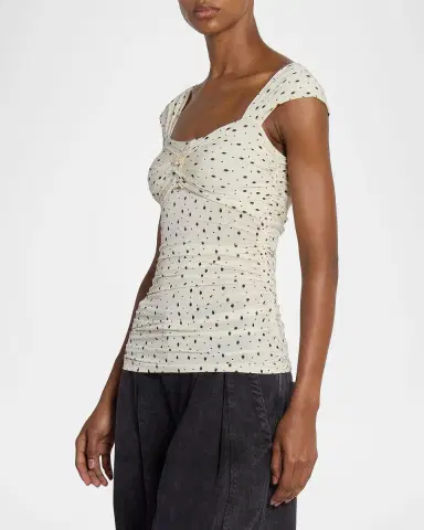 Isabel Marant Gemina Ruched Sleeveless Top | Thumbnail 9 Isabel Marant Gemina Ruched Sleeveless Top | Thumbnail 9