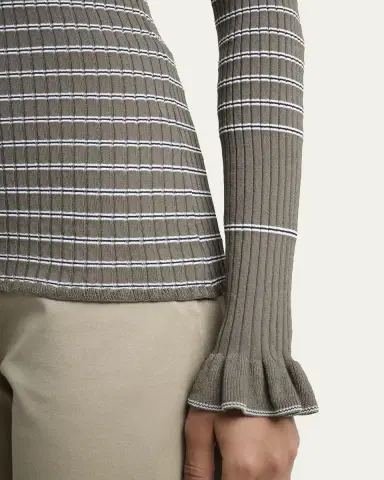 Proenza Schouler Yasmine Stripe Rib-Knit Sweater | Thumbnail 5