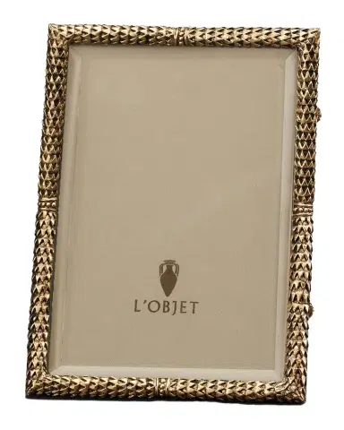 L 'Objet Scales 24k Gold-Plated Picture Frame | Thumbnail 1