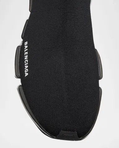Balenciaga Men's Speed 2.0 Clear-Sole Knit Runner Sneakers | Thumbnail 5 Balenciaga Men's Speed 2.0 Clear-Sole Knit Runner Sneakers | Thumbnail 5