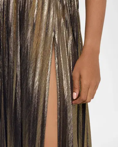 Retrofête Zoa Strapless Lamé Twisted-Bodice Gown | Thumbnail 5 Retrofête Zoa Strapless Lamé Twisted-Bodice Gown | Thumbnail 5