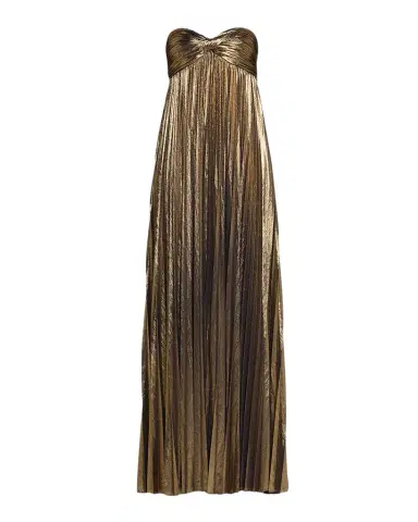 Retrofête Zoa Strapless Lamé Twisted-Bodice Gown | Thumbnail 1 Retrofête Zoa Strapless Lamé Twisted-Bodice Gown | Thumbnail 1