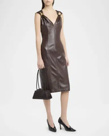 Bottega Veneta Leather Shoulder Bag | Thumbnail 4