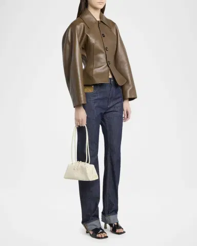 Bottega Veneta Leather Shoulder Bag | Thumbnail 9