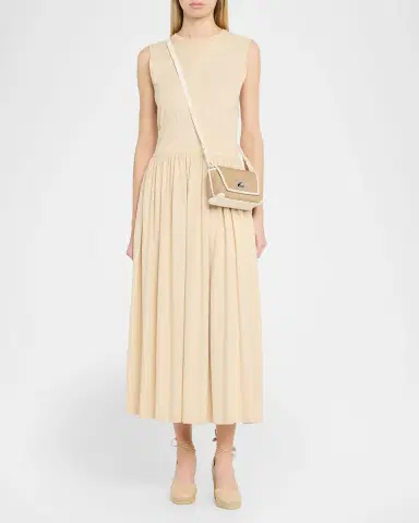 Akris Anouk Leather-Trim Raffia Clutch Bag | Thumbnail 6 Akris Anouk Leather-Trim Raffia Clutch Bag | Thumbnail 6
