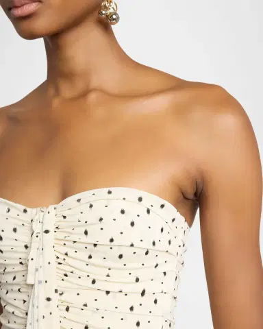 Isabel Marant Gemma Polka-Dot Draped Mini Dress | Thumbnail 5