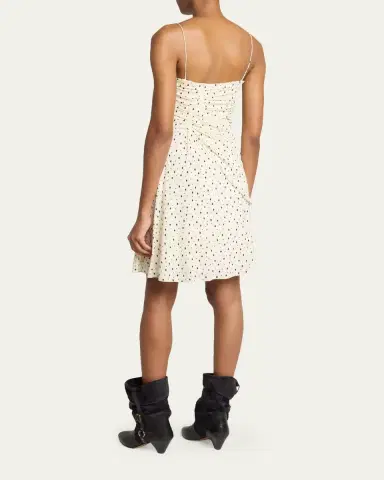 Isabel Marant Gemma Polka-Dot Draped Mini Dress | Thumbnail 8
