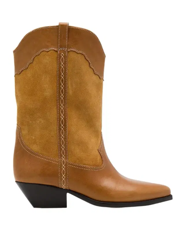 Deurto Suede & Leather Cowboy Boots