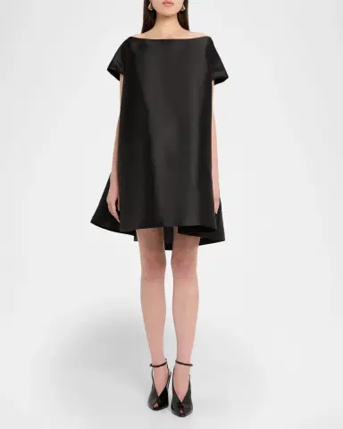 BERNADETTE Will Satin Short-Sleeve Mini Dress | Thumbnail 2 BERNADETTE Will Satin Short-Sleeve Mini Dress | Thumbnail 2