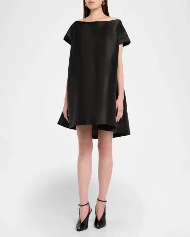 BERNADETTE Will Satin Short-Sleeve Mini Dress | Thumbnail 4 BERNADETTE Will Satin Short-Sleeve Mini Dress | Thumbnail 4
