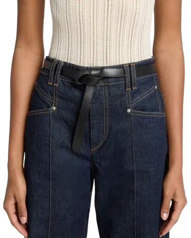 Isabel Marant Kirka Leather Pull-Through Belt | Thumbnail 1