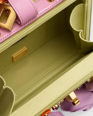 Dolce & Gabbana Crystal & Rosette Satin Box Top-Handle Bag | Thumbnail 4 Dolce & Gabbana Crystal & Rosette Satin Box Top-Handle Bag | Thumbnail 4