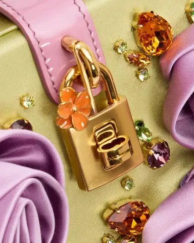 Dolce & Gabbana Crystal & Rosette Satin Box Top-Handle Bag | Thumbnail 5 Dolce & Gabbana Crystal & Rosette Satin Box Top-Handle Bag | Thumbnail 5