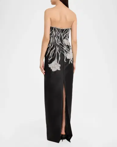 Pamella Roland Embellished Mikado Silk Strapless Gown | Thumbnail 3 Pamella Roland Embellished Mikado Silk Strapless Gown | Thumbnail 3