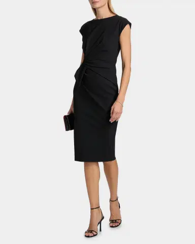 Chiara Boni La Petite Robe Zulek Cap-Sleeve Midi Sheath Dress | Thumbnail 2