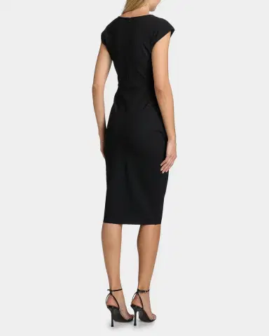 Chiara Boni La Petite Robe Zulek Cap-Sleeve Midi Sheath Dress | Thumbnail 3