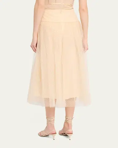 Zimmermann Tulle Dot Midi Skirt | Thumbnail 12 Zimmermann Tulle Dot Midi Skirt | Thumbnail 12