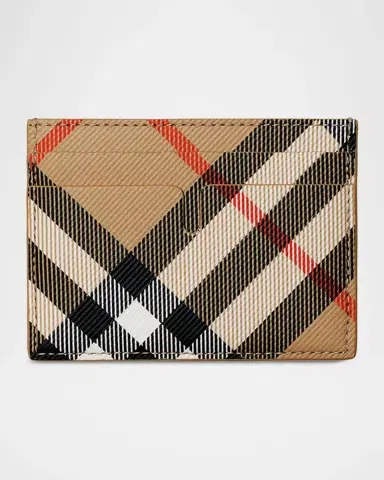 Burberry Men's Sandon Check Card Case | Thumbnail 2 Burberry Men's Sandon Check Card Case | Thumbnail 2